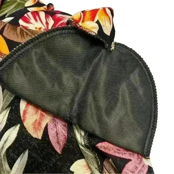 Vintage Jaclyn Sport Tropical Print Blouse Shirt 90s - Picture 7 of 8